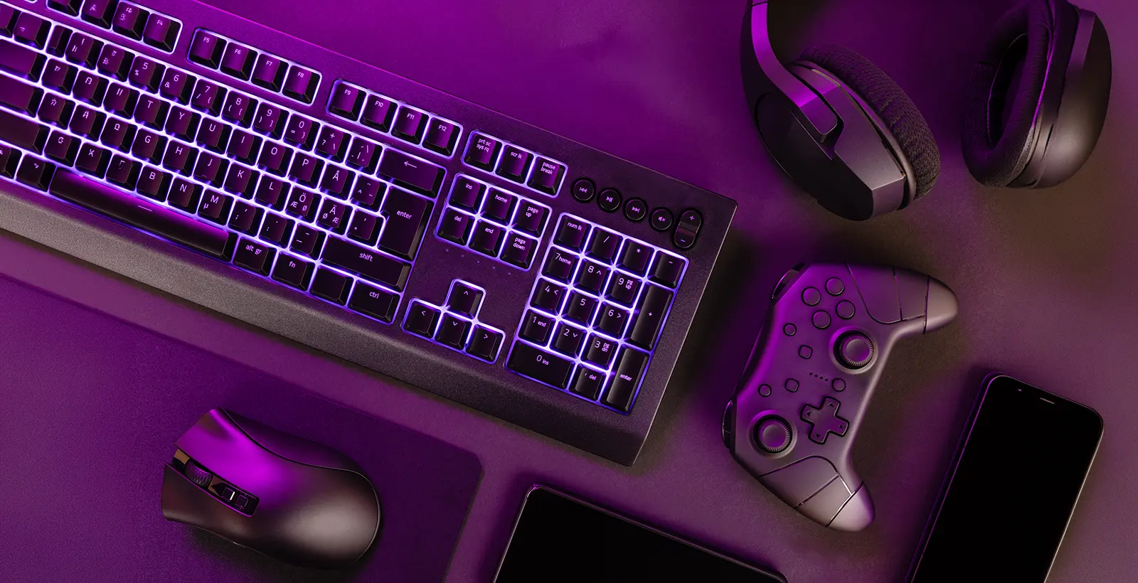 Gaming equipment representing cybersecurity and compliance for regulated lottery and gaming operations in the UAE.